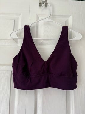 Lululemon Plum V-Neck Sport Bra